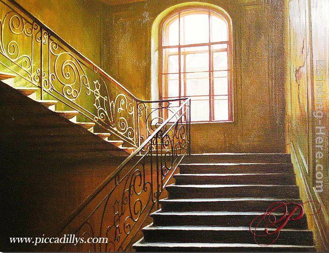 Stairs I Climb painting - Alexei Butirskiy Stairs I Climb art painting